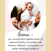 Personalizuotas šeimos plakatas su rėmeliu, su jūsų nuotrauka  Poster -  dovanokis.lt