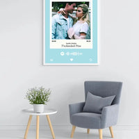 Personalizuotas Spotify muzikos grotuvo plakatas su jūsų daina ir spotify kodu  Poster -  dovanokis.lt