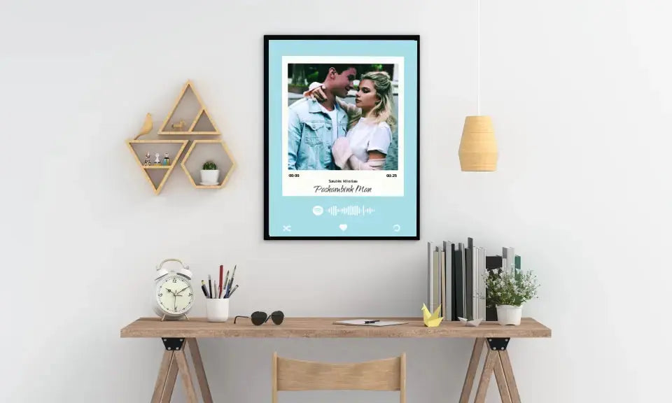 Personalizuotas Spotify muzikos grotuvo plakatas su jūsų daina ir spotify kodu  Poster -  dovanokis.lt