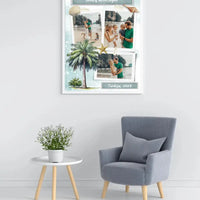 Personalizuotas mūsų šeimos atostogos plakatas su rėmeliu  Poster -  dovanokis.lt