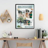 Personalizuotas mūsų šeimos atostogos plakatas su rėmeliu  Poster -  dovanokis.lt