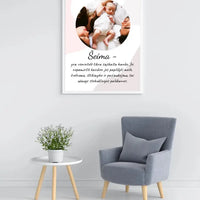 Personalizuotas šeimos plakatas su rėmeliu, su jūsų nuotrauka  Poster -  dovanokis.lt