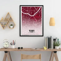 Personalizuotas miesto žemėlapio plakatas su jūsų pasirinkta vieta  Poster -  dovanokis.lt