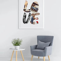Personalizuotas LOVE raidės plakatas su jūsų nuotraukomis  Poster -  dovanokis.lt
