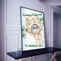 Personalizuotas Šeima ir 1-4 vaikai susikibę už rankų plakatas iliustracija, Kalėdinis plakatas, Motinos Rankos, Naujagimio Plakatas, Menas, Laikydami rankas, Šeimos rankos  Poster -  dovanokis.lt