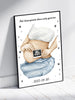 Personalizuota nėščiųjų echoskopijos tyrimo nuotrauką, plakatas su rėmeliuс, Nėščiųjų ultragarsas, Kūdikių kambario dekoras, Vaisiaus ultragarsinis vaizdas, nauja dovana tėvams