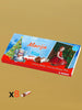 Personalizuota Kinder 8 batonėlių šokoladinė dėžutė su jūsų nuotrauka, Kalėdinė versija su bosu sniego seneliu