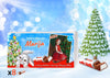 Personalizuota Kinder 8 batonėlių šokoladinė dėžutė su jūsų nuotrauka, Kalėdinė versija su kalėdiniu zuikučiu