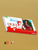 Personalizuota Kinder 8 batonėlių šokoladinė dėžutė su jūsų nuotrauka, Kalėdinė versija su sniego seneliu