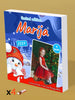 Personalizuota Kinder 4 batonėlių šokoladinė dėžutė su jūsų nuotrauka, Kalėdinė versija su sniego seneliu