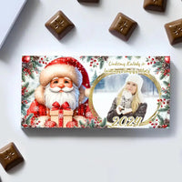 Personalizuotas "Kalėdinis dizainas 4“ šokoladas su jūsų nuotrauka TeeInBlue