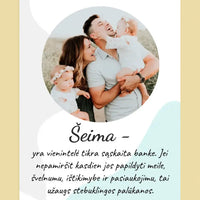 Personalizuotas šeimos plakatas su rėmeliu, su jūsų nuotrauka  Poster -  dovanokis.lt
