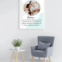 Personalizuotas šeimos plakatas su rėmeliu, su jūsų nuotrauka  Poster -  dovanokis.lt