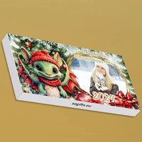 Personalizuotas "Kalėdinis dizainas 5“ šokoladas su jūsų nuotrauka TeeInBlue