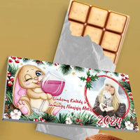 Personalizuotas "Kalėdinis dizainas 15“ šokoladas su jūsų nuotrauka TeeInBlue