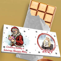 Personalizuotas "Kalėdinis dizainas 14“ šokoladas su jūsų nuotrauka TeeInBlue