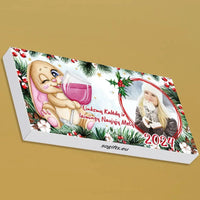 Personalizuotas "Kalėdinis dizainas 15“ šokoladas su jūsų nuotrauka TeeInBlue