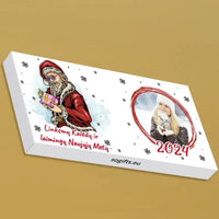 Personalizuotas "Kalėdinis dizainas 14“ šokoladas su jūsų nuotrauka TeeInBlue