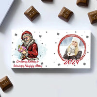 Personalizuotas "Kalėdinis dizainas 14“ šokoladas su jūsų nuotrauka TeeInBlue