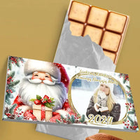 Personalizuotas "Kalėdinis dizainas 12“ šokoladas su jūsų nuotrauka TeeInBlue