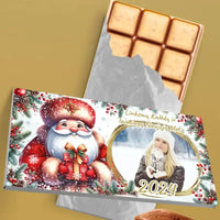 Personalizuotas "Kalėdinis dizainas 11“ šokoladas su jūsų nuotrauka TeeInBlue