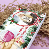 Personalizuotas "Kalėdinis dizainas 15“ šokoladas su jūsų nuotrauka TeeInBlue