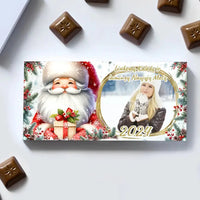 Personalizuotas "Kalėdinis dizainas 12“ šokoladas su jūsų nuotrauka TeeInBlue