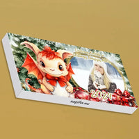 Personalizuotas "Kalėdinis dizainas 6“ šokoladas su jūsų nuotrauka TeeInBlue