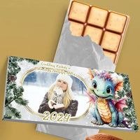 Personalizuotas "Kalėdinis dizainas 7“ šokoladas su jūsų nuotrauka TeeInBlue