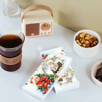 Personalizuotas "Kalėdinis dizainas 10“ šokoladas su jūsų nuotrauka TeeInBlue