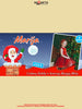 Personalizuota Kinder 8 batonėlių šokoladinė dėžutė su jūsų nuotrauka, Kalėdinis variantas su Kalėdų senelio pasirinkimu