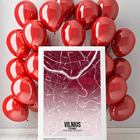 Personalizuotas miesto žemėlapis ant drobės su jūsų pasirinkta vieta  Drobe -  dovanokis.lt