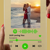 Personalizuotas "Spotify" stiklinis posteris su jūsų nuotrauka TeeInBlue