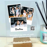 Personalizuotas "Besties" stiklinis posteris su jūsų nuotrauka TeeInBlue