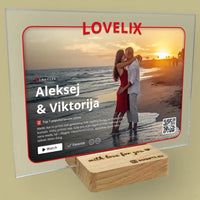 Personalizuotas "Netflix" filmų posteris poroms ant stiklo su jūsų nuotraukomis. Jūsų filmo/serialo viršelis kaip „Netflix“ TeeInBlue