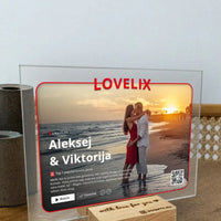 Personalizuotas "Netflix" filmų posteris poroms ant stiklo su jūsų nuotraukomis. Jūsų filmo/serialo viršelis kaip „Netflix“ TeeInBlue