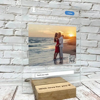 Personalizuotas "Twitter" stiklinis posteris su jūsų nuotrauka TeeInBlue