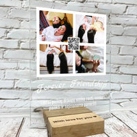 Personalizuotas "Forever Friendship" stiklinis posteris su jūsų nuotrauka TeeInBlue