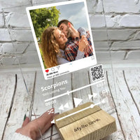 Personalizuotas "So Player + Instagram + Heart" stiklinis posteris su jūsų nuotrauka TeeInBlue