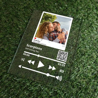 Personalizuotas "So Player + Instagram + Heart" stiklinis posteris su jūsų nuotrauka TeeInBlue