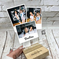 Personalizuotas "Besties" stiklinis posteris su jūsų nuotrauka TeeInBlue