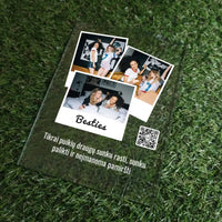 Personalizuotas "Besties" stiklinis posteris su jūsų nuotrauka TeeInBlue