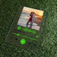 Personalizuotas "Spotify" stiklinis posteris su jūsų nuotrauka TeeInBlue