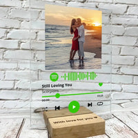 Personalizuotas "Spotify" stiklinis posteris su jūsų nuotrauka TeeInBlue