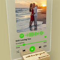 Personalizuotas "Spotify" stiklinis posteris su jūsų nuotrauka TeeInBlue