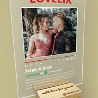 Personalizuotas "Netflix" filmų posteris poroms ant stiklo su jūsų nuotrauka. Jūsų filmo/serialo viršelis kaip „Netflix“ TeeInBlue