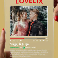 Personalizuotas "Netflix" filmų posteris poroms ant stiklo su jūsų nuotrauka. Jūsų filmo/serialo viršelis kaip „Netflix“ TeeInBlue