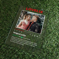 Personalizuotas "Netflix" filmų posteris poroms ant stiklo su jūsų nuotrauka. Jūsų filmo/serialo viršelis kaip „Netflix“ TeeInBlue