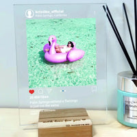 Personalizuotas "Instagram" stiklinis posteris su jūsų nuotrauka TeeInBlue