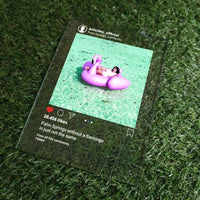 Personalizuotas "Instagram" stiklinis posteris su jūsų nuotrauka TeeInBlue